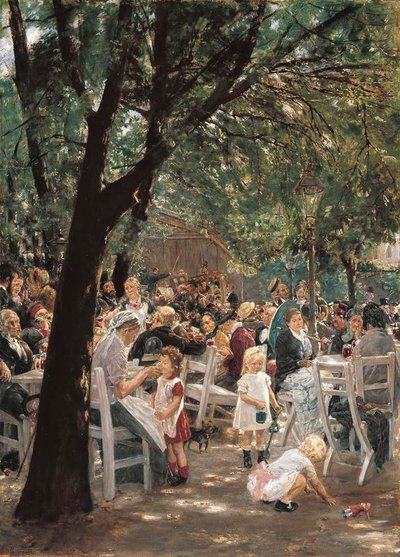 Munich Beer Concert by Max Liebermann